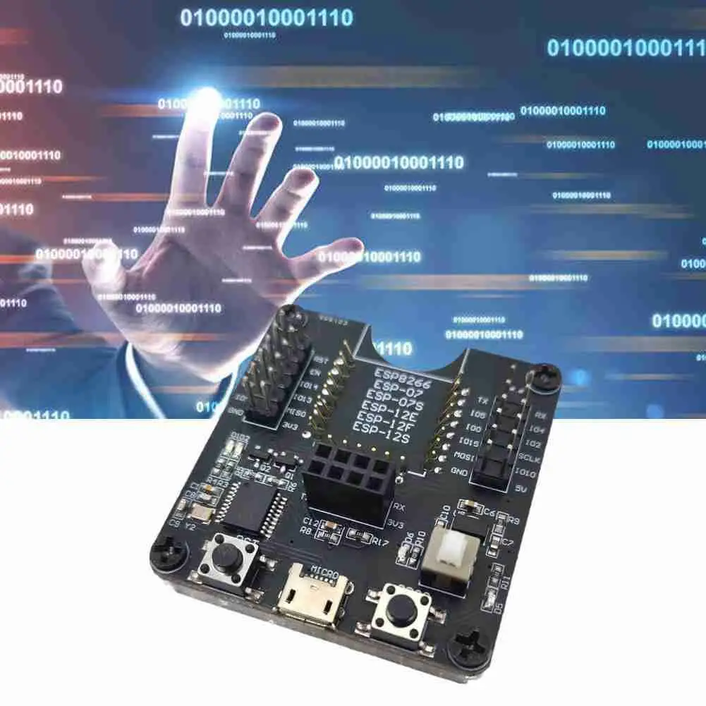 ESP8266 Тесты рамки горелки макетная плата WI-FI модуль ESP-01S ESP-07S ESP12S для ESP-12F нажатием