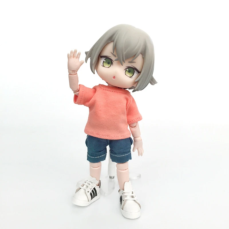 

bjd clothes ob11 pants short-sleeved T-shirt casual top for obitsu11, ob11, 1/8 1/12bjd, GSC, molly doll clothes accessories