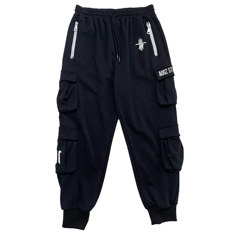 

Tactical Zipper Pockets Cargo Pants Techwear Men Hip Hop Streetwear Harajuku Joggers Sweat Pants Casual Tactics Pencil Trousers