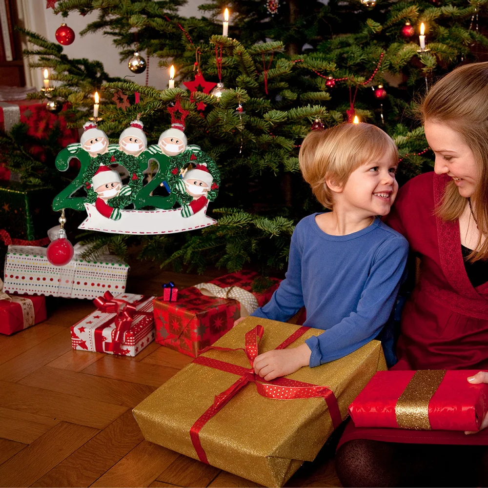 

DIY Name Blessings Mask Snowman Christmas Tree Hanging Pendant Christmas Ornament 2020 Christmas Xmas Ornament Decoration Gift