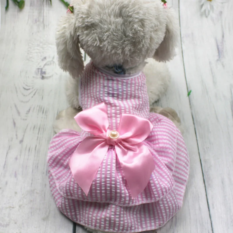 

Summer Dress for Dog Pets Dog Clothes Chihuahua Dress Skirt Puppy Clothing Spring Dresses for Dogs Cats Pet Clothes S-XL PT067