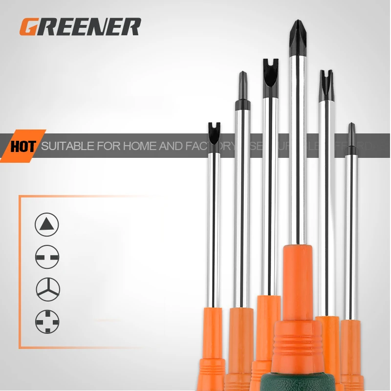 

Triangle Screwdriver Set Assembly And Disassembly Socket Special Shaped Herringbone U-shaped Y-shaped Inner Cross Magnetic