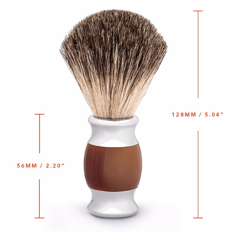 Qshave, для мужчин, чистая барсучья шерсть, щетка для бритья,, для двойного края, безопасная, прямая, Классическая, безопасная бритва, имитация Агата