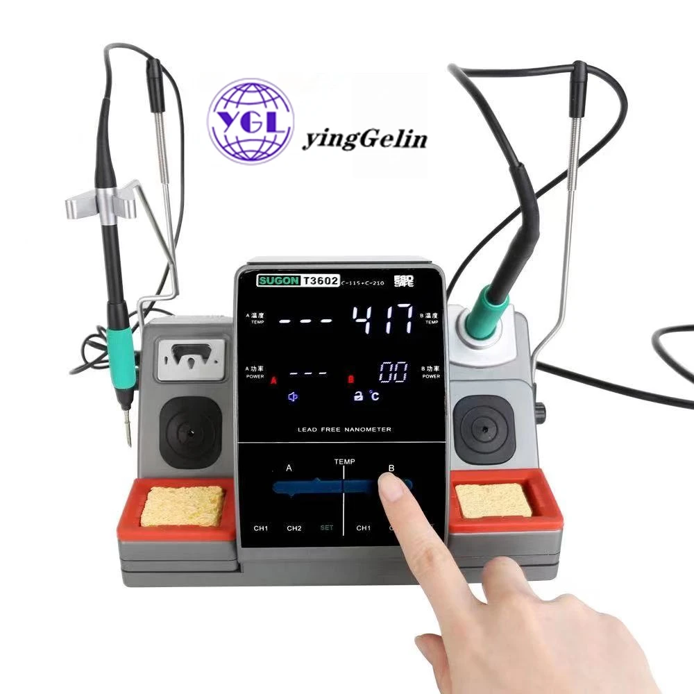

SUGON T3602 Soldering station with 2 soldering tips for Mobile Phone Repair