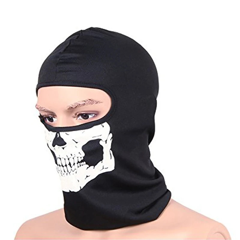 Балаклава мотоциклетная CS Ghost Skull Hood маска на все лицо лыжный спортивный шлем снуд