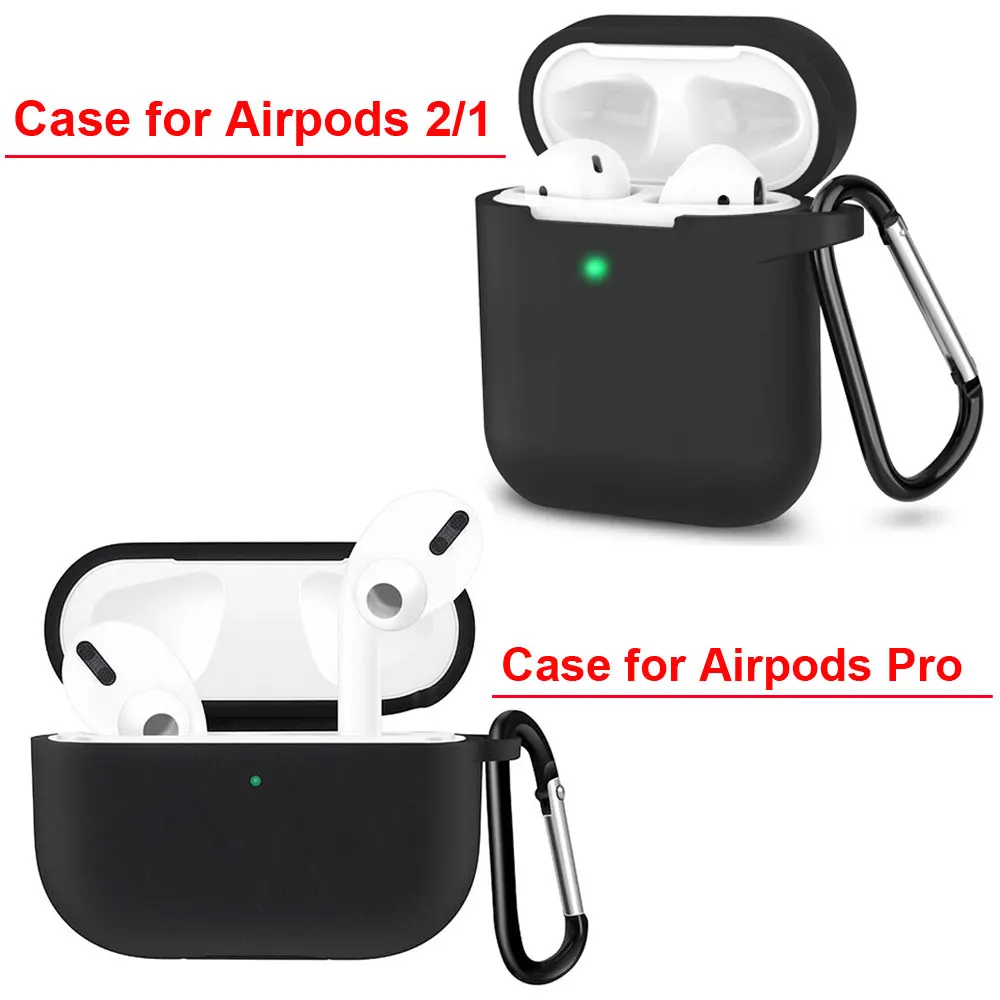 360 ° резиновый чехол для Airpods Pro 2019 беспроводной зарядный + брелок силиконовый
