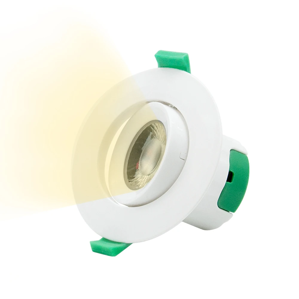 Регулируемый встраиваемый потолочный светодиодный светильник 7 Вт 3000 К 70 75