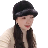 2022 outdoor winter fashion warm mens and womens mink hat wholesale