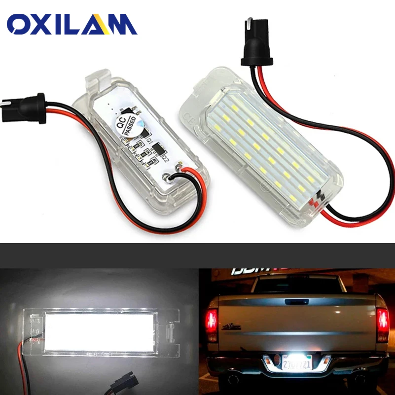 

2pcs CANBUS Error Free Car LED Number License Plate Light 6000K White For Ford Focus 5D Fiesta Mondeo MK4 C-Max MK2 S-Max Kuga