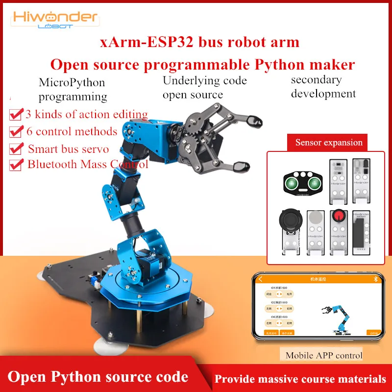 6DOF Алюминий xArm EPS32 Роботизированная рука от китайского производителя серийный