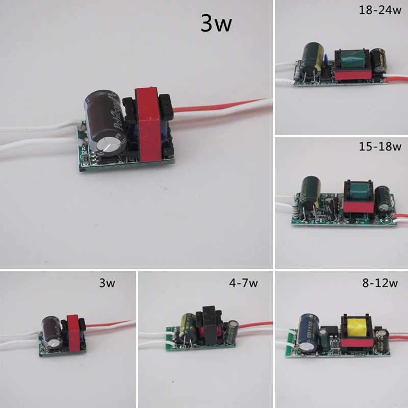 

LED Lamp Driver 3~24W Light Transformer Input AC80~265V Power Supply Adapter LED Driver Constant Current For LED Light Bulb Chip