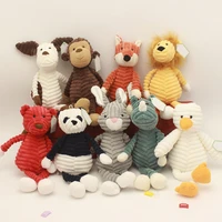 cute animal plush toy stripe baby elephant lion fox rabbit pig panda duck monkey soft stuffed toys baby kid girls gifts