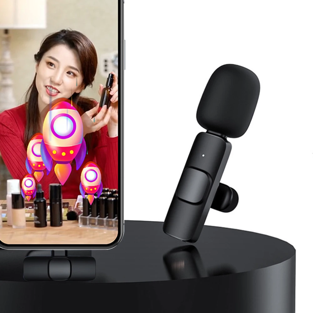 Беспроводной петличный микрофон портативный мини-микрофон для записи видео Youtube