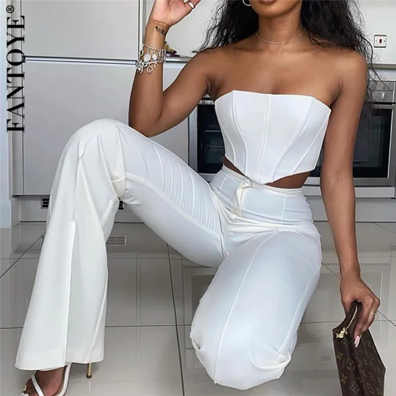 FANTOYE/женский сексуальный комплект из двух предметов с открытыми плечами