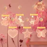 fairy lights 3d creative suction cup hanging light window wall decor holiday christmas decoration for home led string lights