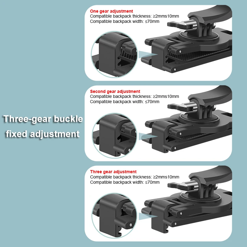 360 degree rotary backpack bag clip mount for gopro hero 9 8 7 6 5 4 action camera shoulder belt free global shipping