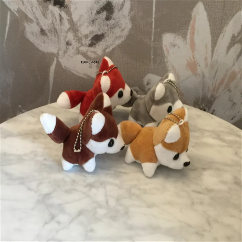 NEW Dog 10CM Plush Toy Cotton Stuffed Animal Key Chain Doll |