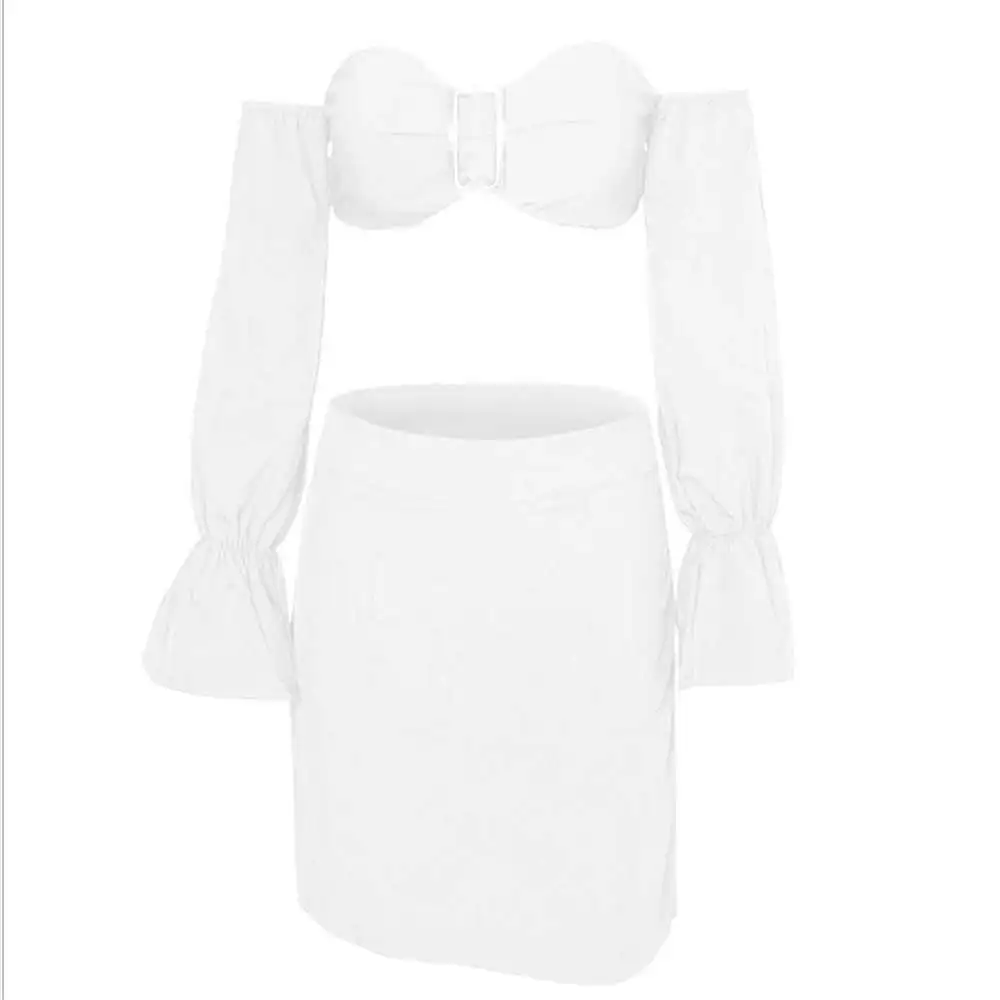 YOUNG VIVA Women Dresses Long Sleeved Sex Backless Buckle Pure Color Dress l087 | Женская одежда