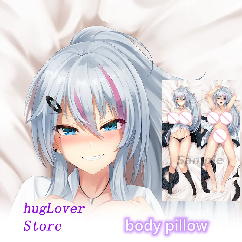 Дакимакура аниме Девичья Серебряная подушка для тела с двусторонним принтом в