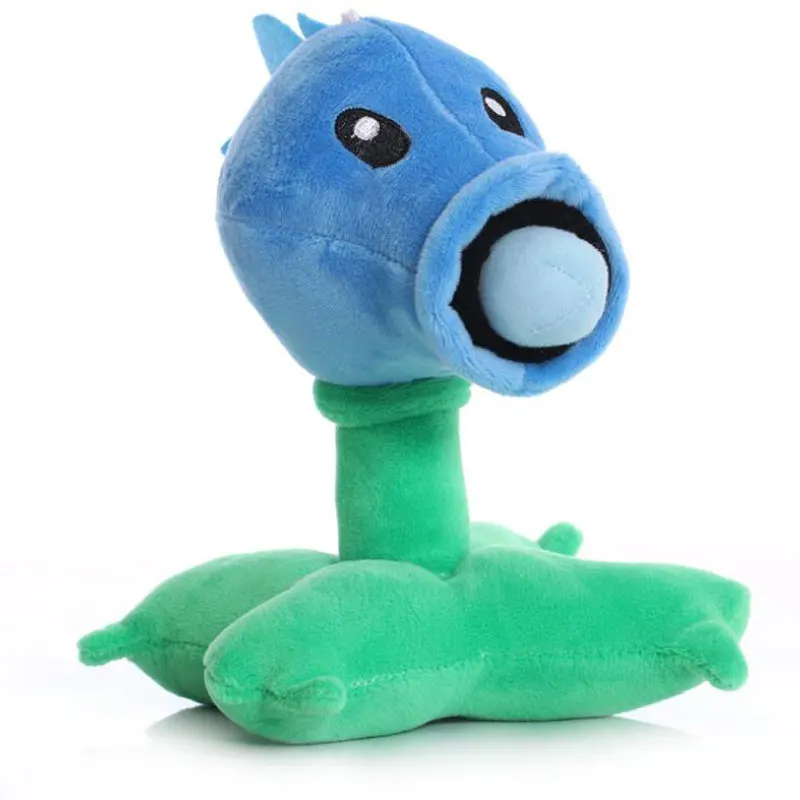 

Newest 20cm Plants Vs Zombies PVZ Ice Peashooter Plush Doll Soft Stuffed Toys