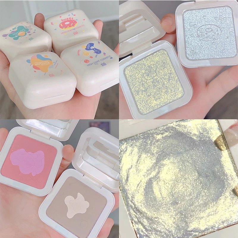 

Face Highlighter Bronzer Palette Makeup Glow Texture Contour Shimmer Powder Base Illuminator Highlight Cosmetic Cheek Blush