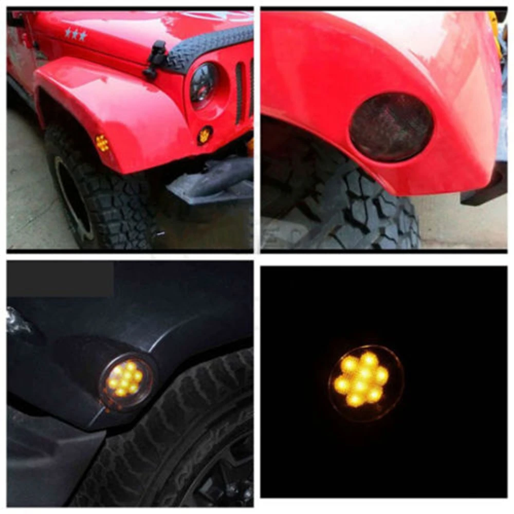 Для 07 18 Jeep Wrangler задний фонарь светодиодный поворотник светильник и боковые