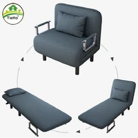 creative folding sofa bed armchair sleeper fabric lazy sofas single living room lounge chair bed furniture