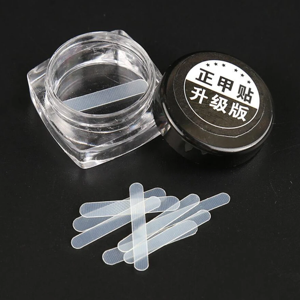 

10x Ingrown Toenail Corrector Stickers for Foot Care, Transparent