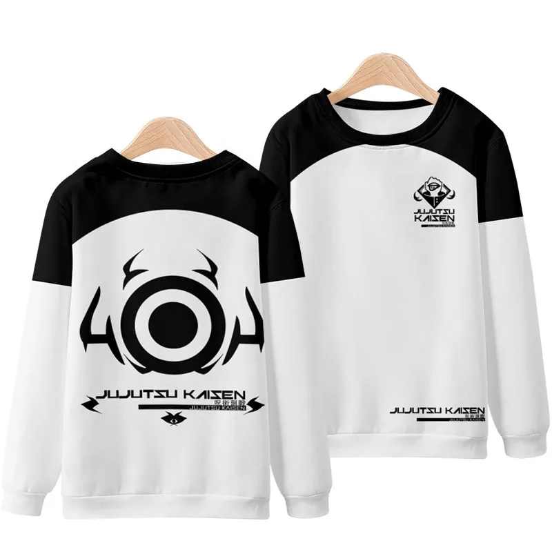 

Anime Jujutsu Kaisen Gojo Satoru Hoodie Sweatshirt Coat Loose Spring Autumn Men Women Student Harajuku Pullover Tops Cosplay
