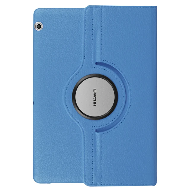 Sky Blue 360 Вращающийся чехол для huawei MediaPad T5 10 AGS2-W09/L09/L03 10,1 планшет фундамент из искусственной кожи с откидной крышкой для huawei T5 10 Чехол - Цвет: Sky Blue