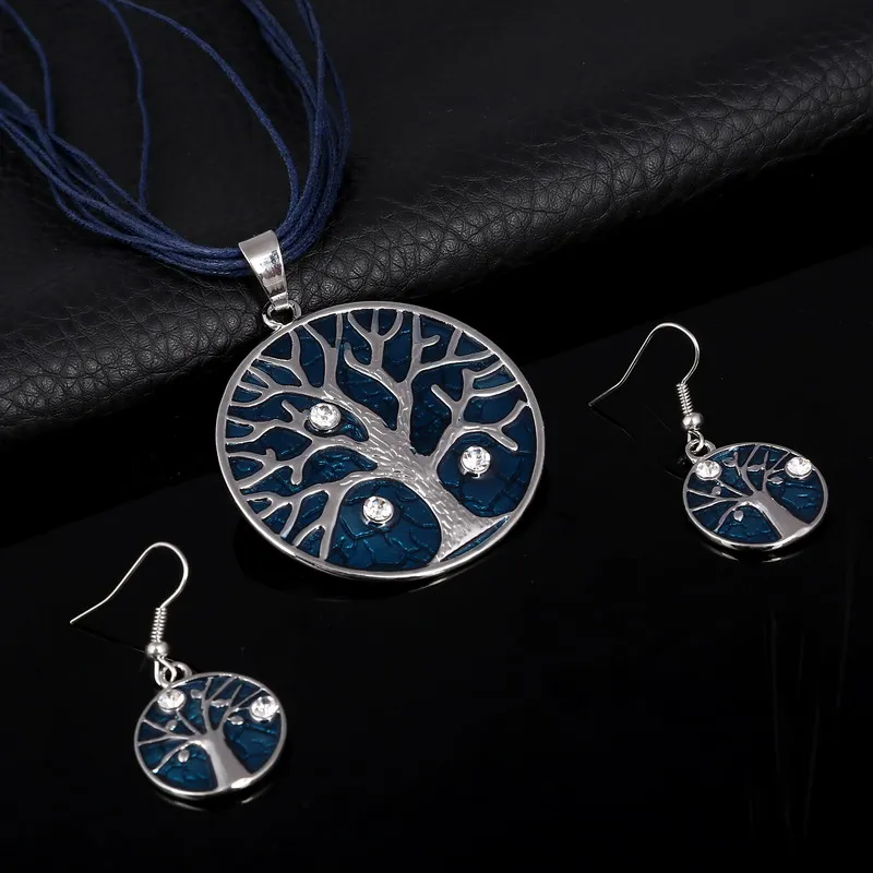 F907 Роскошный акриловый свадебный ювелирный набор для женщин, цветной длинный лист, квадратный драгоценный камень, кулон, ожерелье, серьги, наборы, Boho ювелирное изделие, подарок - Окраска металла: F907