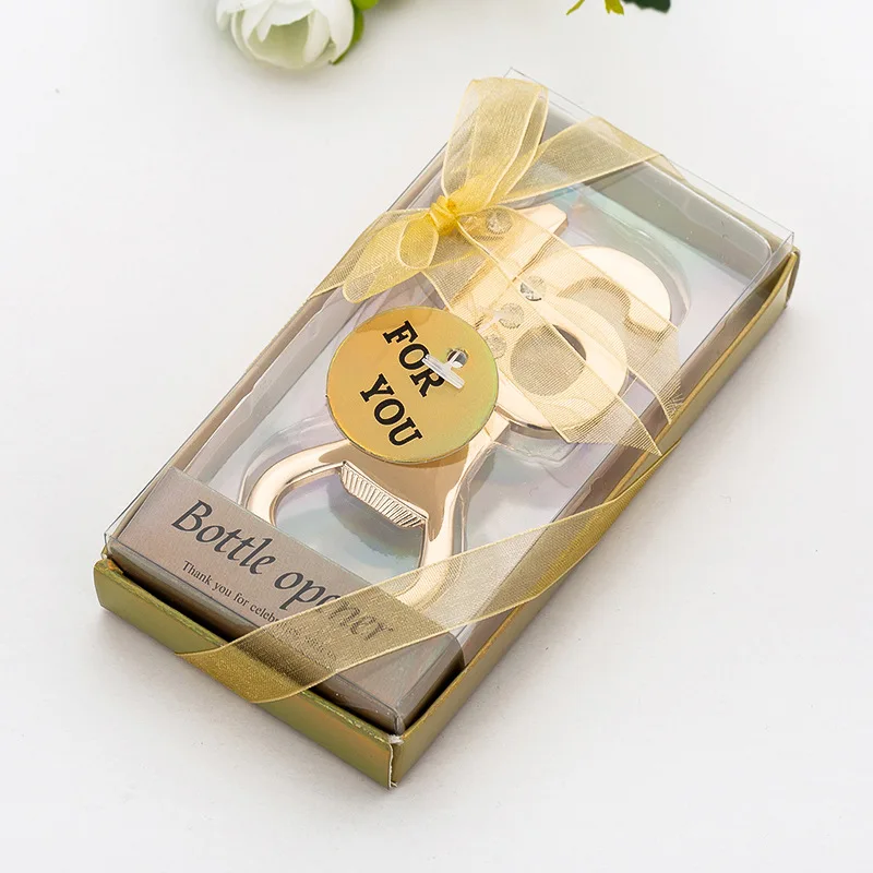 

100 шт. Золотая цифровая открывалка для 16 бутылок пива, открывашка для свадебной вечеринки, дня рождения, драгоценности