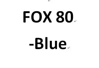 FOX80-Blue 1 шт. FOX40 FOX80 пластиковый свисток без косточек пластиковый свисток для футбола, футбола, баскетбола, хоккея, бейсбола, спорта, свисток рефери - Цвет: FOX80-Blue