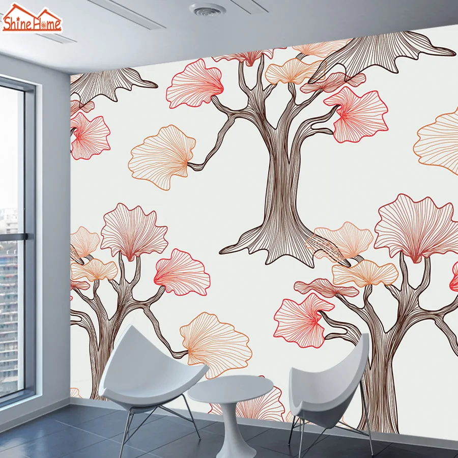 Элегантные Деревянные обои на заказ домашний декор для гостиной настенная