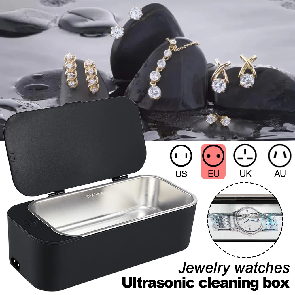 

Portable Ultrasonic Cleaner Household Jewellery Watch Eyeglass Shaver Cleaning Machine