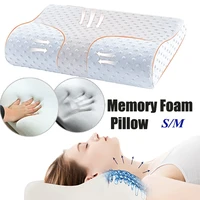 memory foam neck pillow orthopedic cervical coccyx massager pillows for sleeping slow rebound health care pain release bedding
