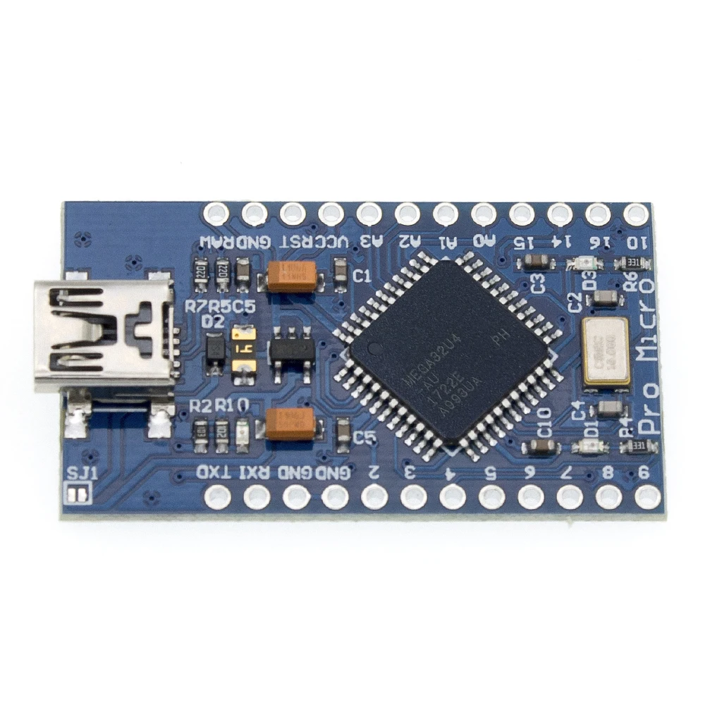 10 шт. мини USB ATmega32U4 Pro Micro 5 в 16 МГц плата модуль Leonardo ATMega 32U4 контроллер замена