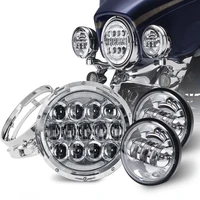 motorcycle 7 inch headlight 4 5inch foglight set for harley street glide fatboy heritage softail cvo with mounting bracket