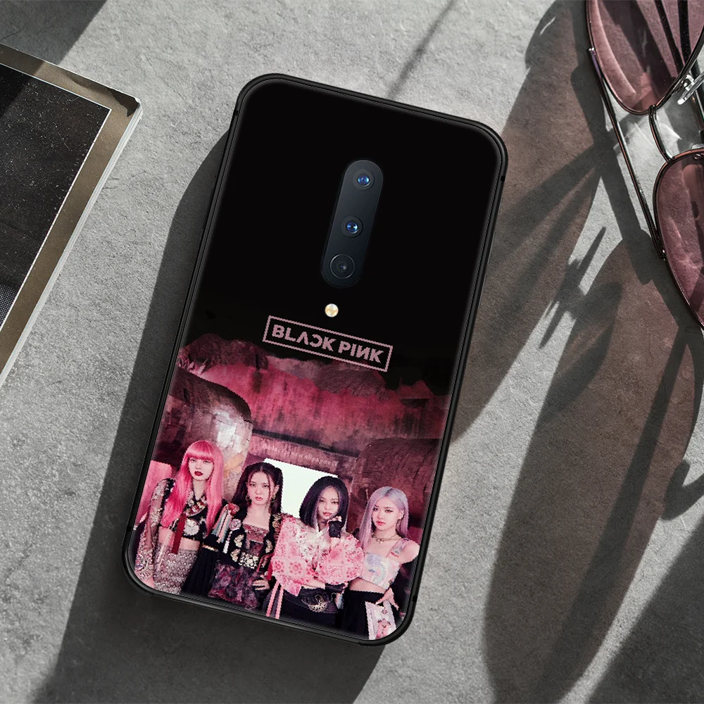

BLACKPINKS KPOP Phone Case Cover Hull For 1+ Oneplus 5T 6 6T 7 7Pro 7T 8 8Pro 8T black Waterproof Pretty Hoesjes 3D Etui Tpu