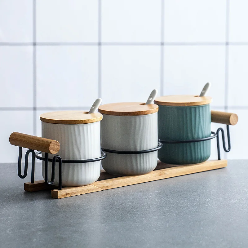 Керамический горшок для приправ в скандинавском стиле коробка шейкер перца чили