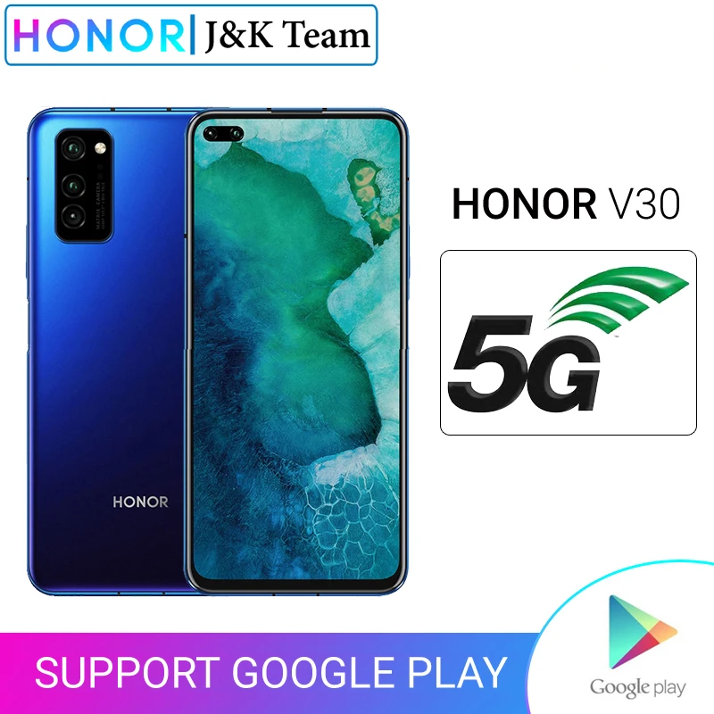 HONOR V30 5G Смартфон NFC 40W Супер зарядка 6 57 дюймов huawei Kirin 990 мобильный телефон NPU 40MP