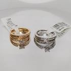 Модные ювелирные изделия из австрийского хрусталя, розовое золото, для мужчин и женщин, наборы для пар, кольца для женщин, опт, обручальные кольца, Italina, подарок