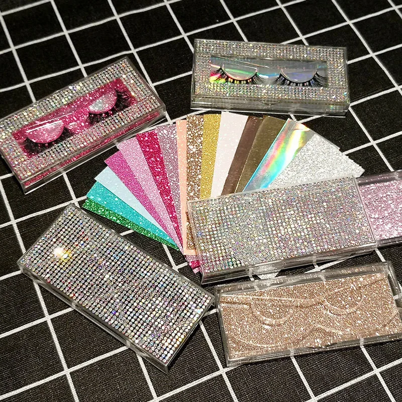 Новая прямоугольная акриловая коробка для упаковки накладных ресниц с