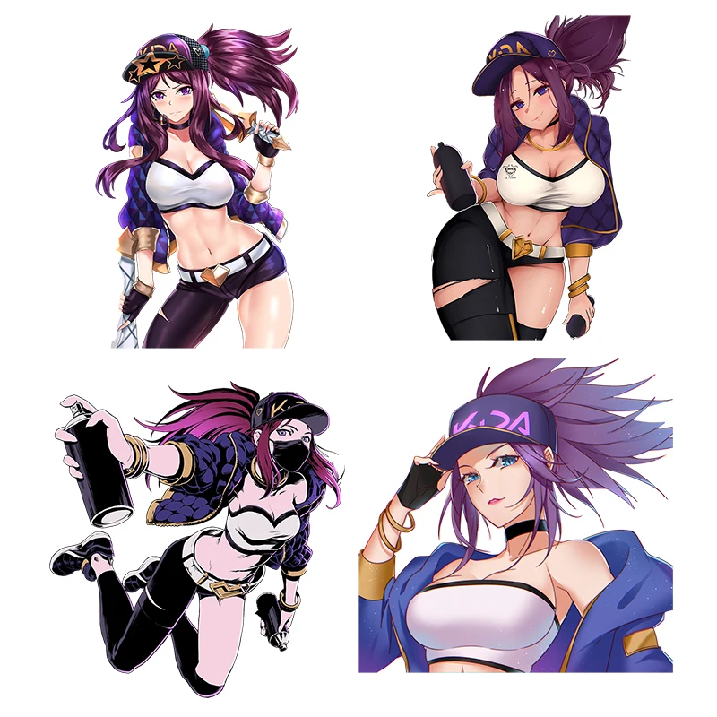 

Three Ratels CA50 KD/A Koyorin Akali Anime sticker for bike motorcycle auto car Sticker Decals Waterproof Vinyl Decal