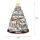 Рождественская елка, вращающаяся скульптура, украшение поезда, наклейки на окна, рождественские украшения, зимняя мебель для дома