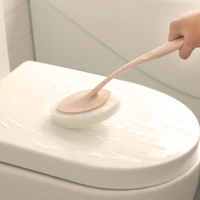 1pc hedou bathroom long handle sponge wipe brush cleaning brush bathtub sponge brush floor tile brush cleaning cloth