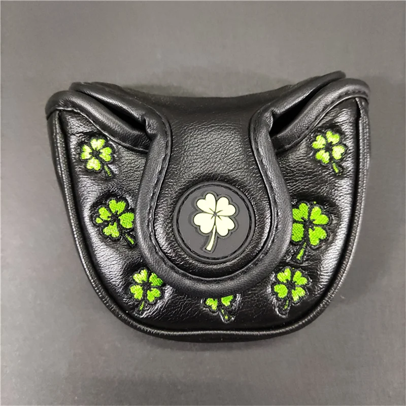 Колотушка для гольфа Шлем Счастливый Клевер вышивка на магните чехол короткой