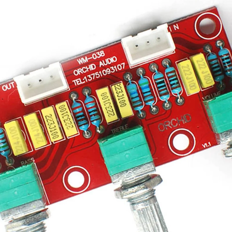 HIFI усилитель пассивный тон плата бас тройной регулятор громкости преампер доска