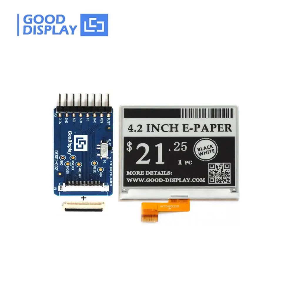 

4.2 Inch E-Paper Display 400x300 SPI Interface And Demo Board