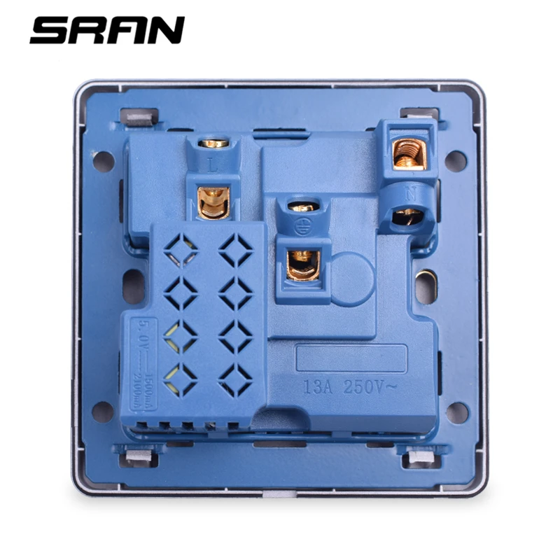 SRAN Многофункциональная Универсальная Розетка USB с 5 отверстиями домашняя розетка